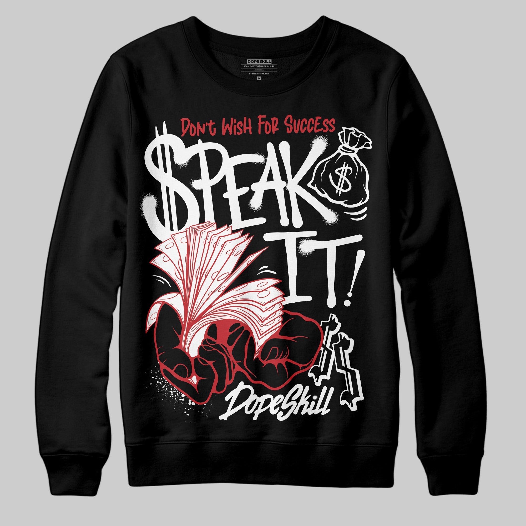 Bred Velvet 11s superstreetwear Sweatshirt Speak It Graphic