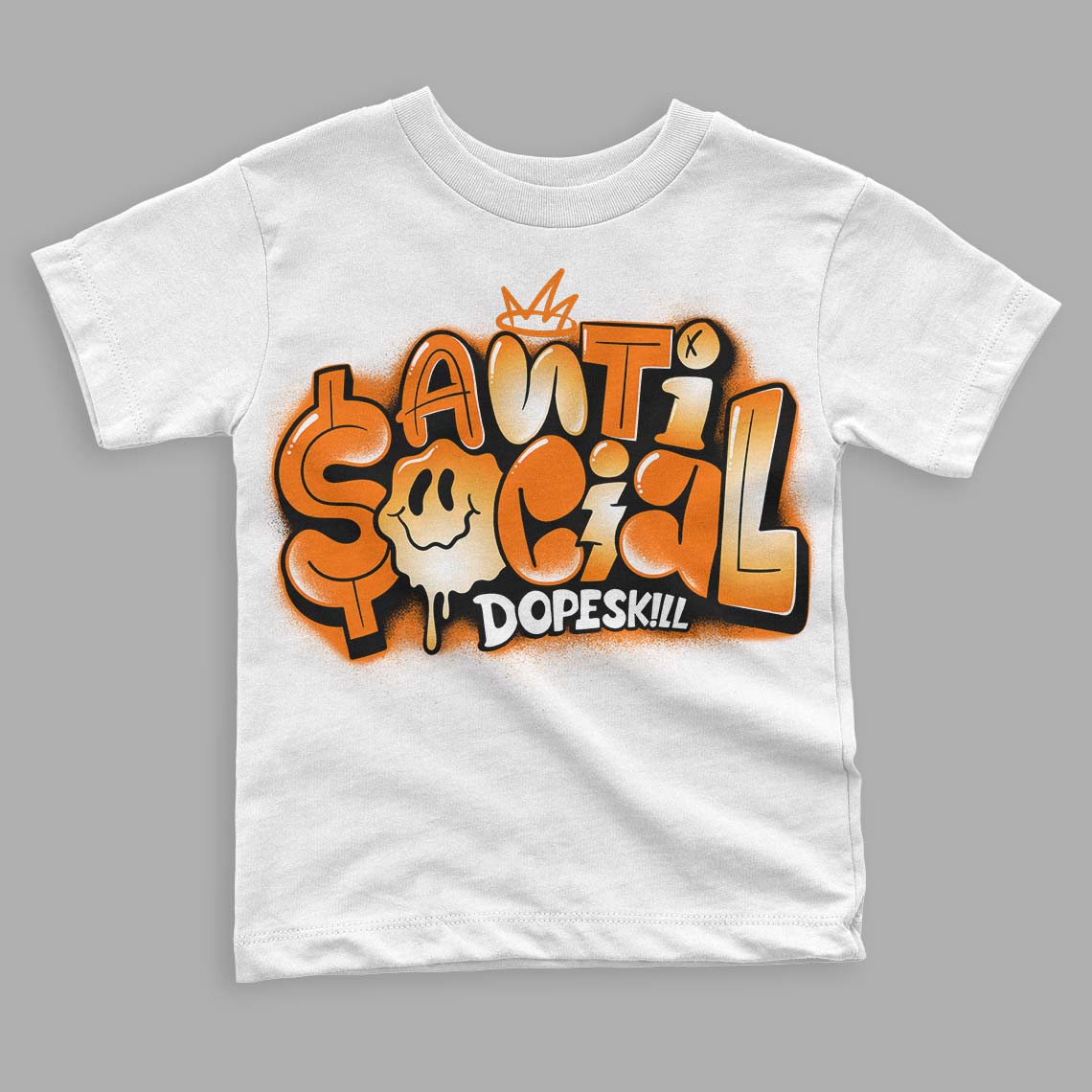 Dunk Low Magma Orange superstreetwear Toddler Kids T-shirt Anti Social Graphic