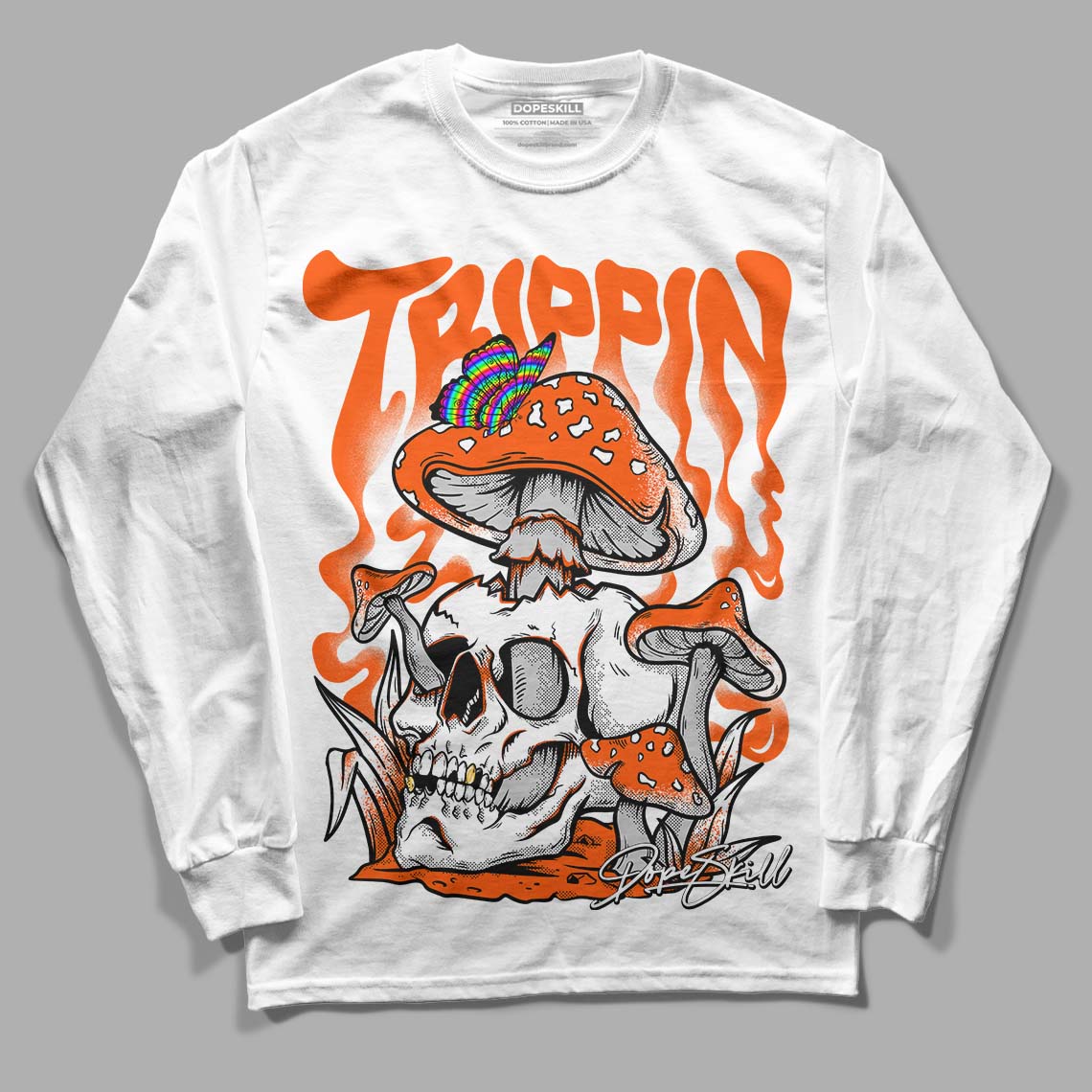 Orange Milk superstreetwear Long Sleeve T-Shirt Trippin Graphic