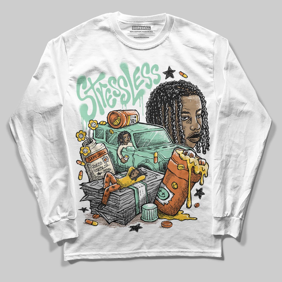 SB Dunk a??Rodeoa?? superstreetwear Long Sleeve T-Shirt Stressless Graphic