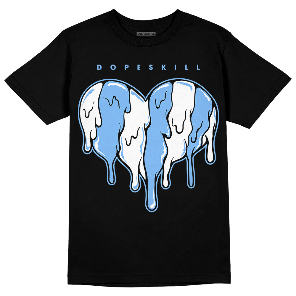 Powder Blue 9s superstreetwear T-Shirt Slime Drip Heart Graphic