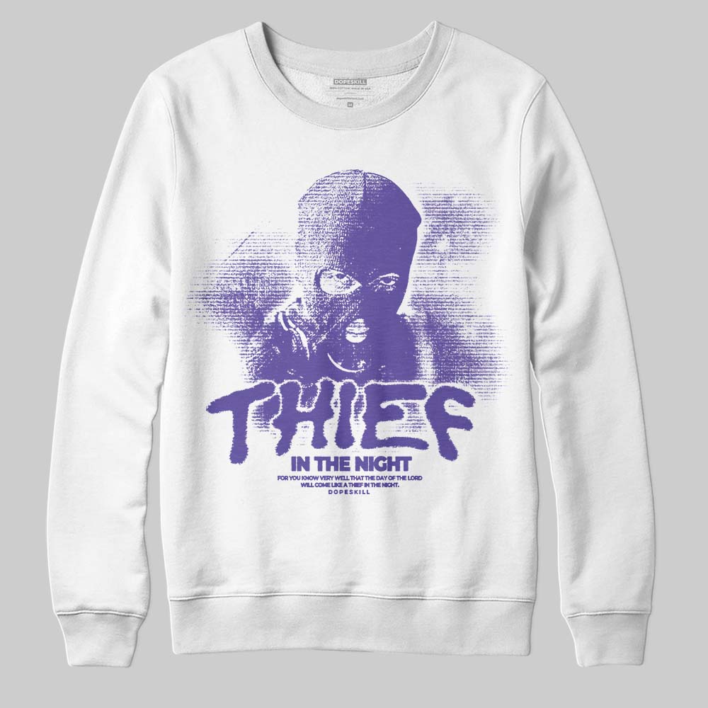 Grape 5s superstreetwear Sweatshirt Thief In The Night Graphic