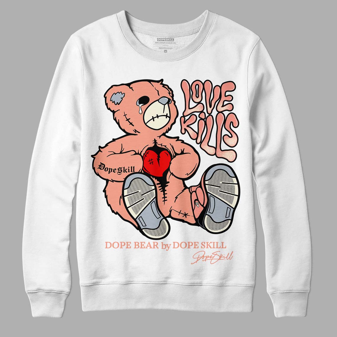 Crimson Bliss 5s superstreetwear Sweatshirt Love Kills Graphic