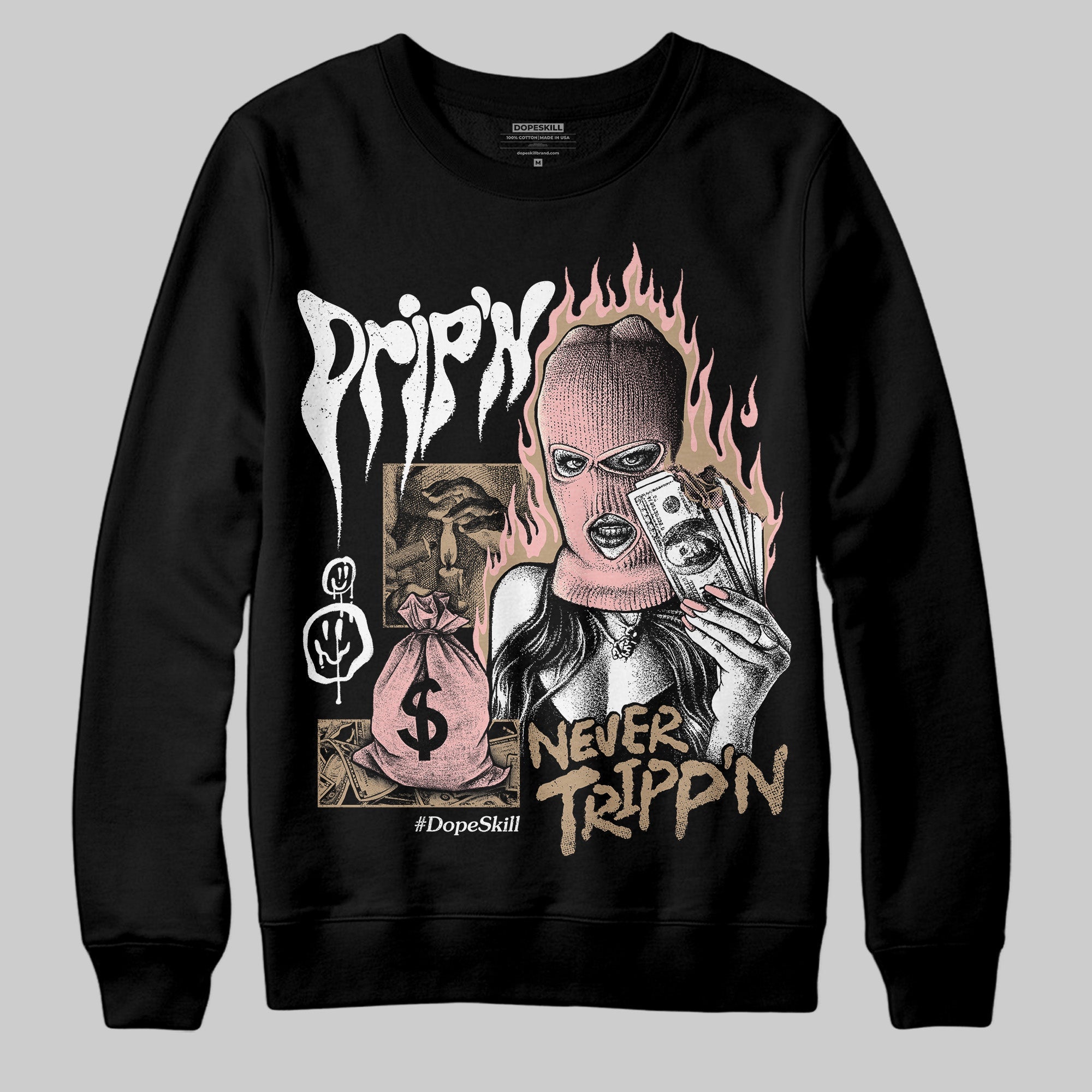AIR FORCE 1 LINEN superstreetwear Sweatshirt Drip'n Never Tripp'n Graphic