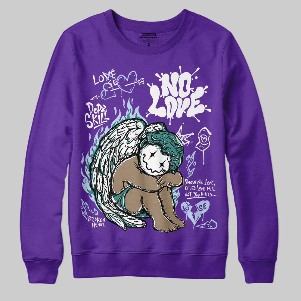 Grape 5s superstreetwear Sweatshirt No Love Graphic
