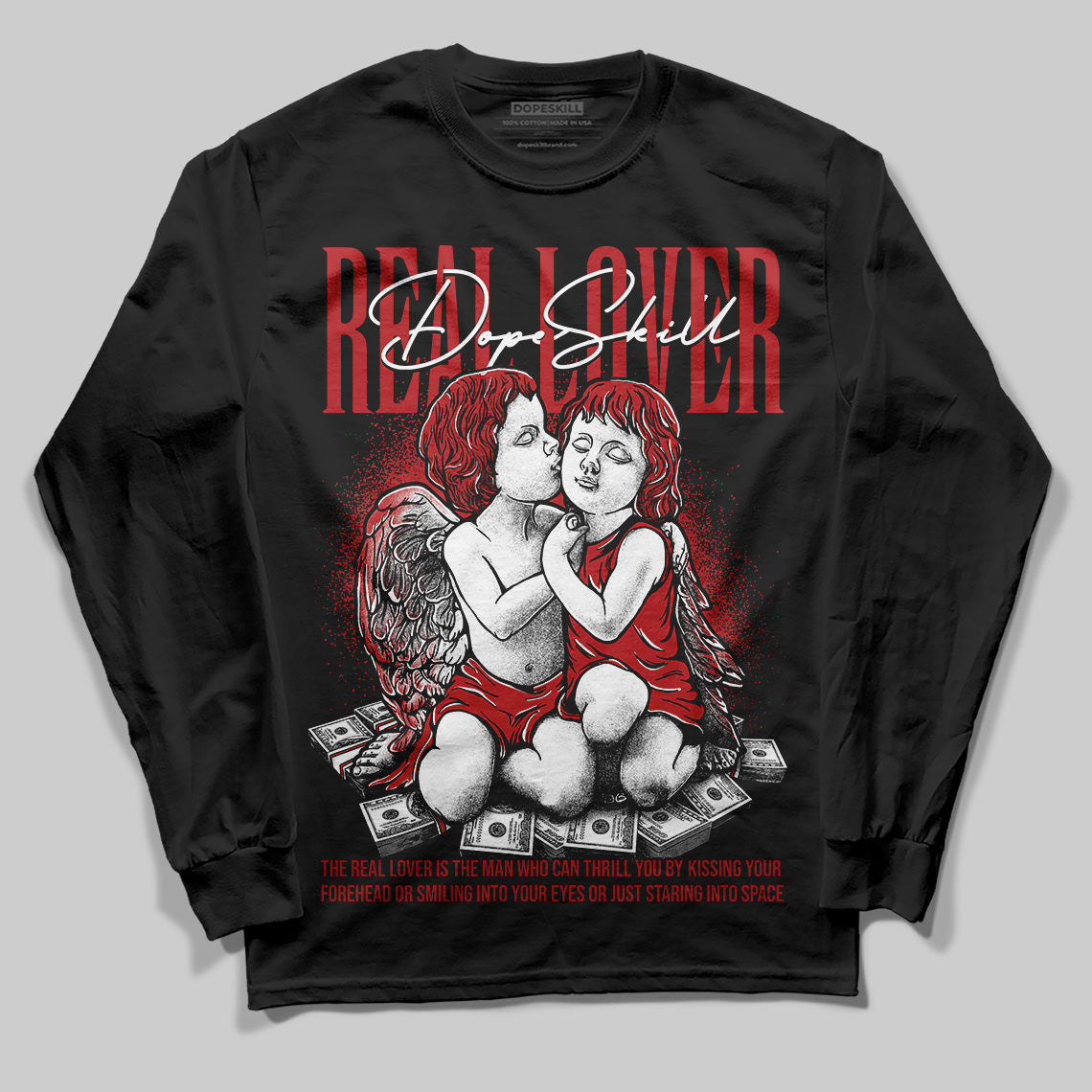 Flu Game 12s superstreetwear Long Sleeve T-Shirt Real Lover Graphic