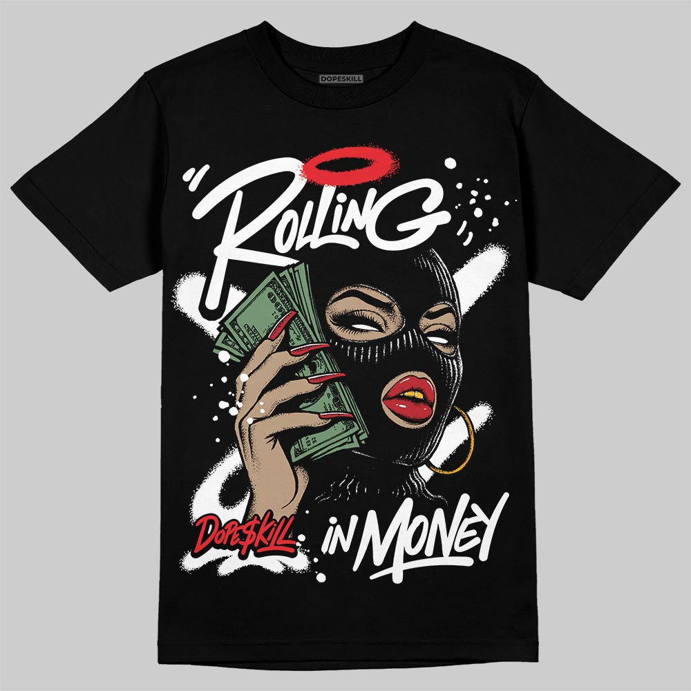 Black and White Collection superstreetwear T-Shirt Rolling in Money Graphic