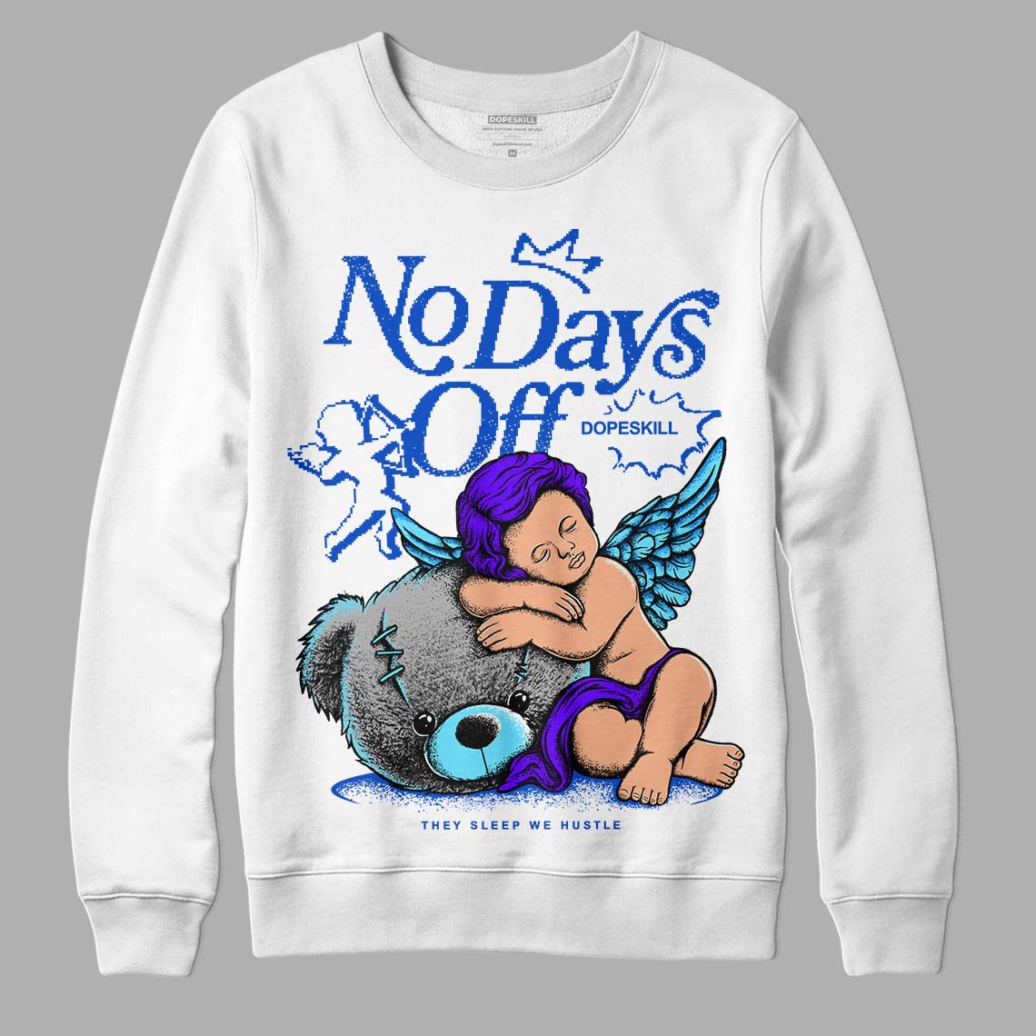 SB Dunk Argon superstreetwear Sweatshirt New No Days Off Graphic