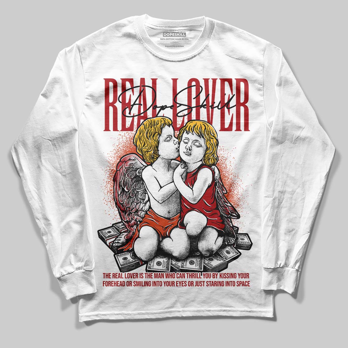 Brick By Brick 4s superstreetwear Long Sleeve T-Shirt Real Lover Graphic