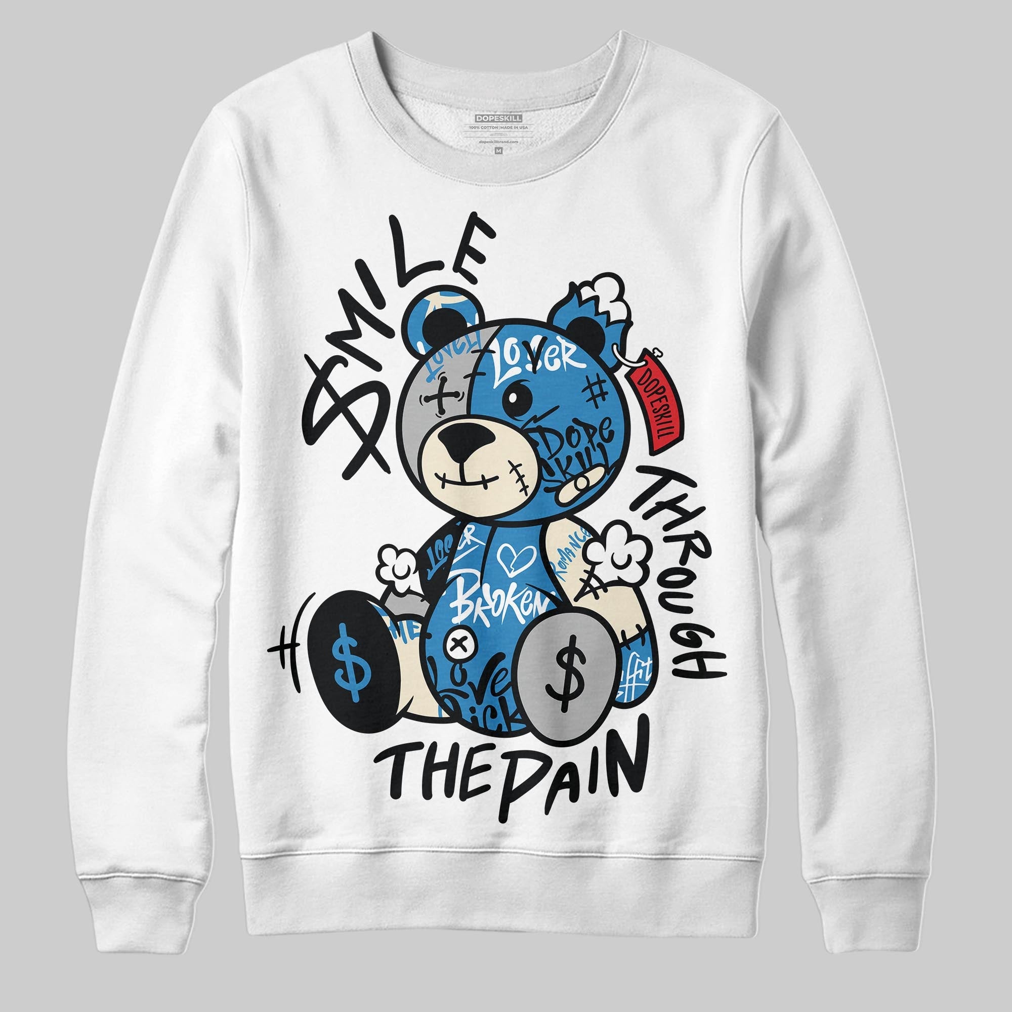 Rare Air 3s superstreetwear Sweatshirt Smile Through The Pain Graphic