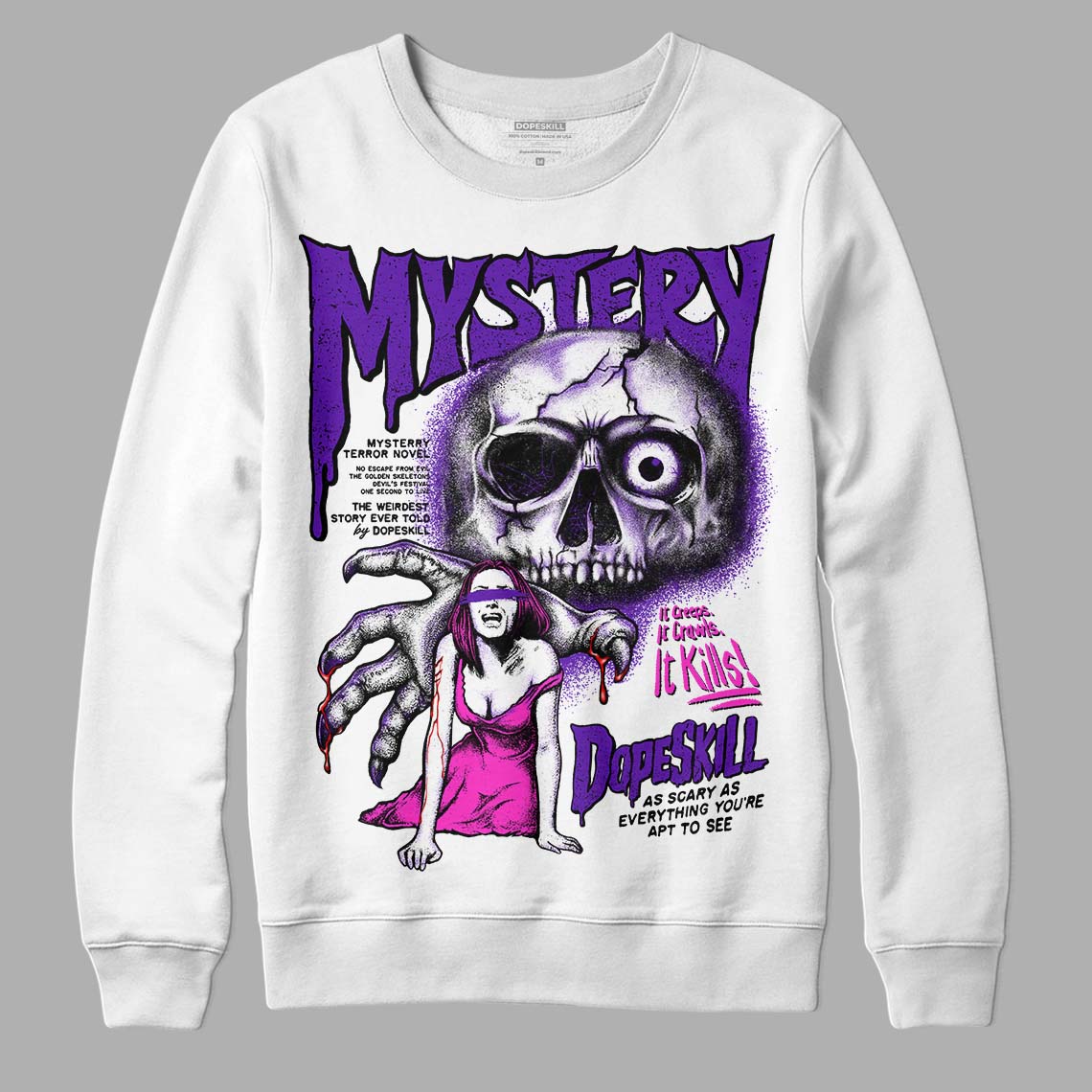 Court Purple 13s superstreetwear Sweatshirt Mystery Ghostly Grasp Graphic