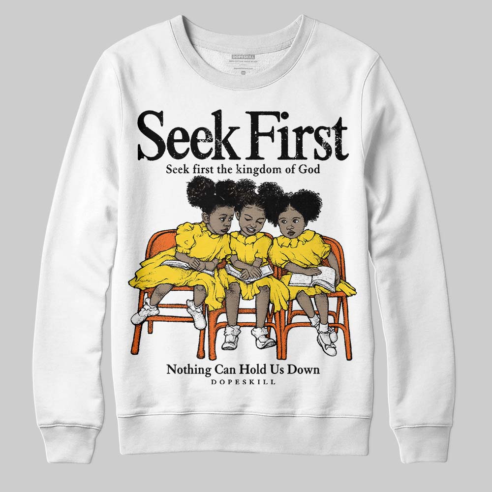 Black Tour Yellow AJ 4 Thunder superstreetwear Sweatshirt New Seek First Graphic