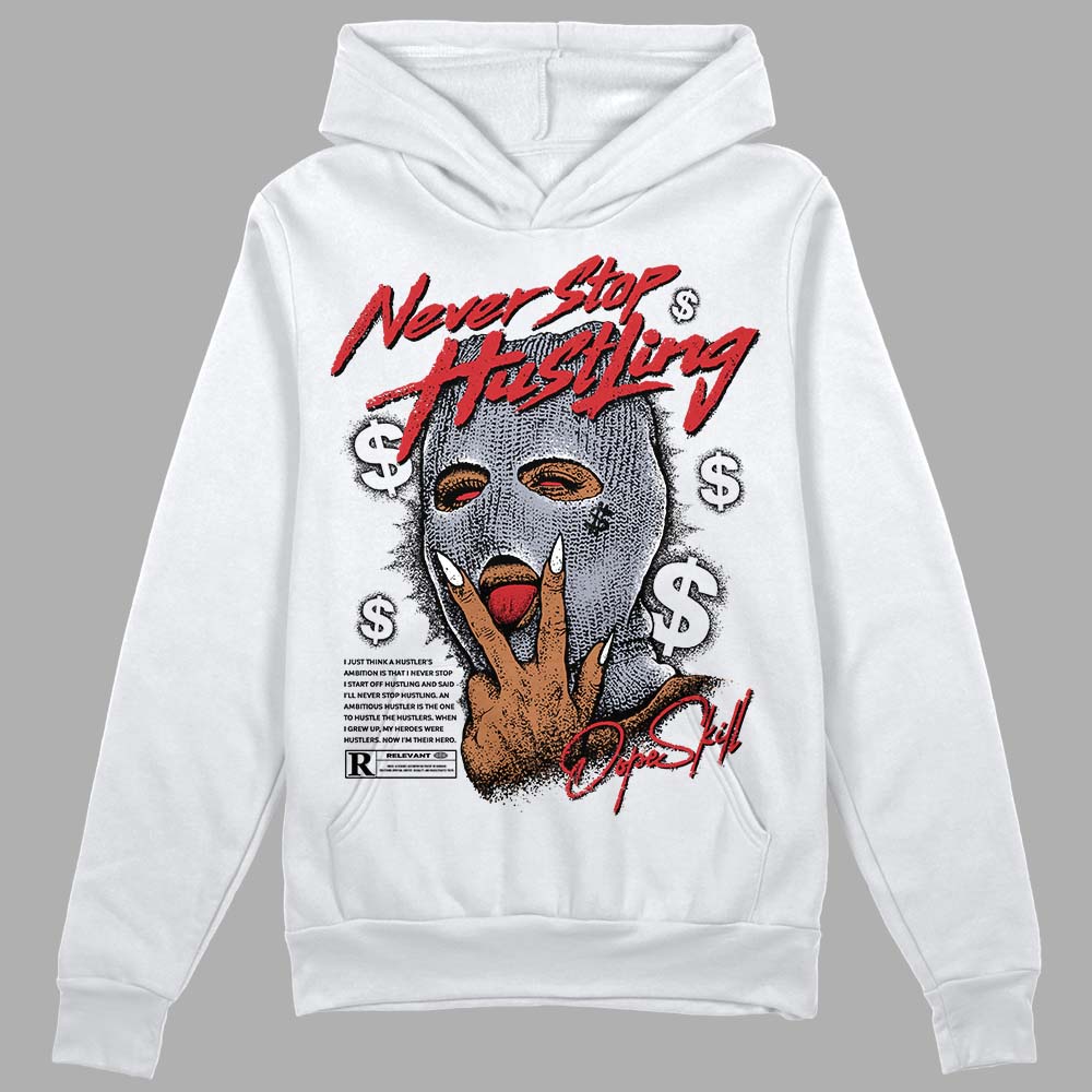 Bred Reimagined 4s superstreetwear Hoodie Sweatshirt Never Stop Hustling Graphic
