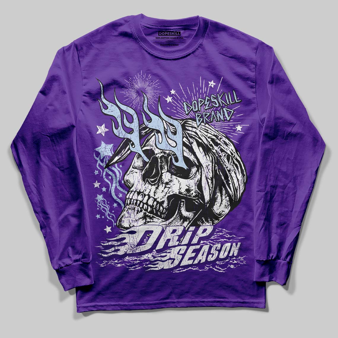 Grape 5s superstreetwear Long Sleeve T-Shirt Drip Season Graphic