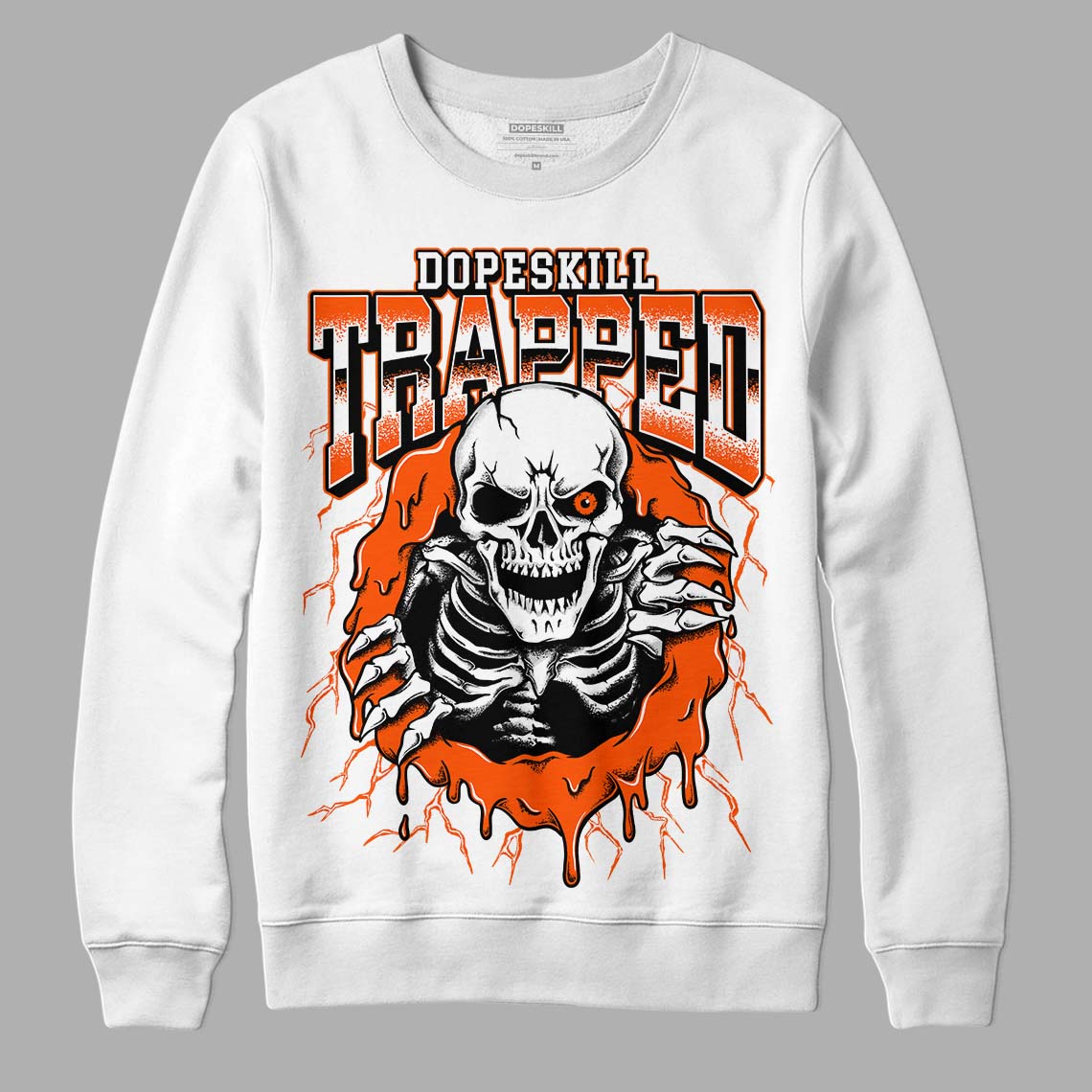 Orange Milk superstreetwear Sweatshirt Trapped Halloween Graphic