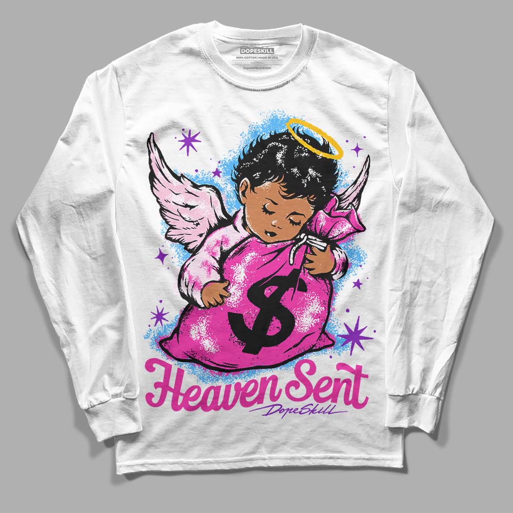 Pink Collection superstreetwear Long Sleeve T-Shirt Heaven Sent Graphic