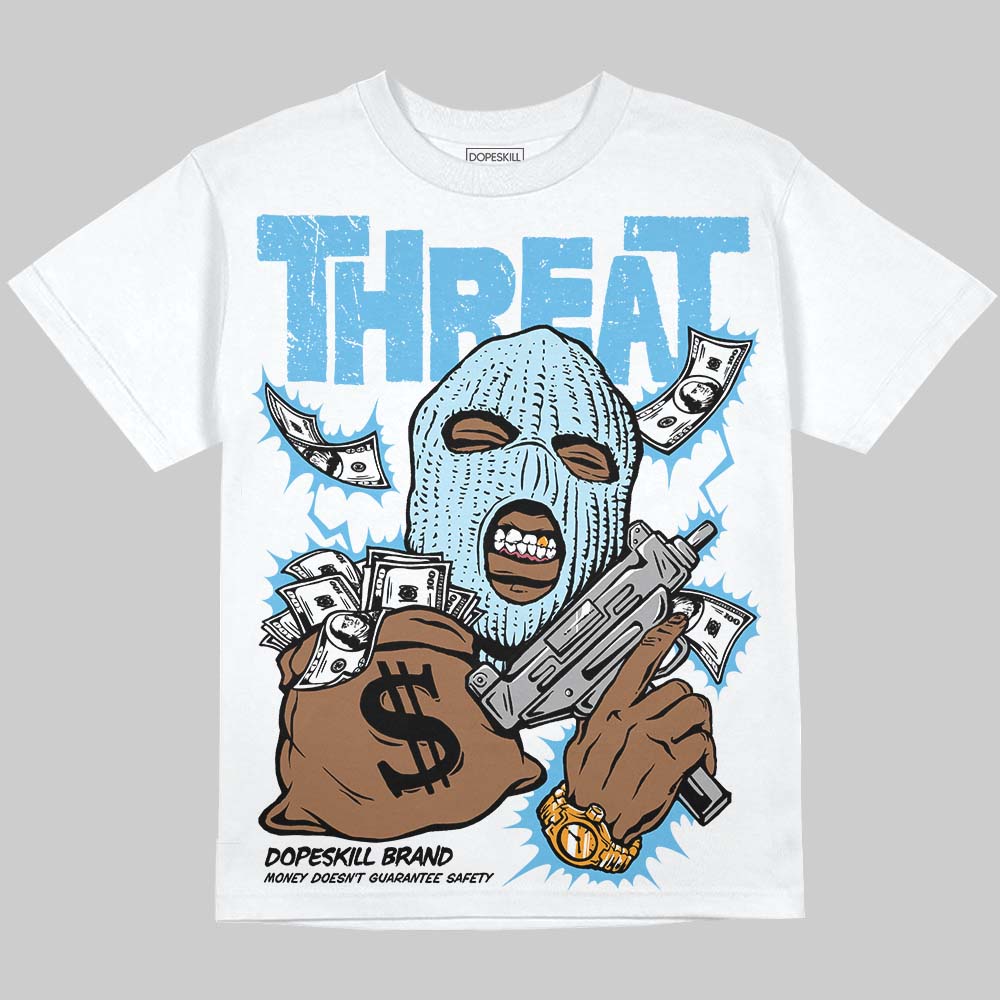 Legend Blue 11s superstreetwear Oversize Print T-Shirt Under Threat Graphic