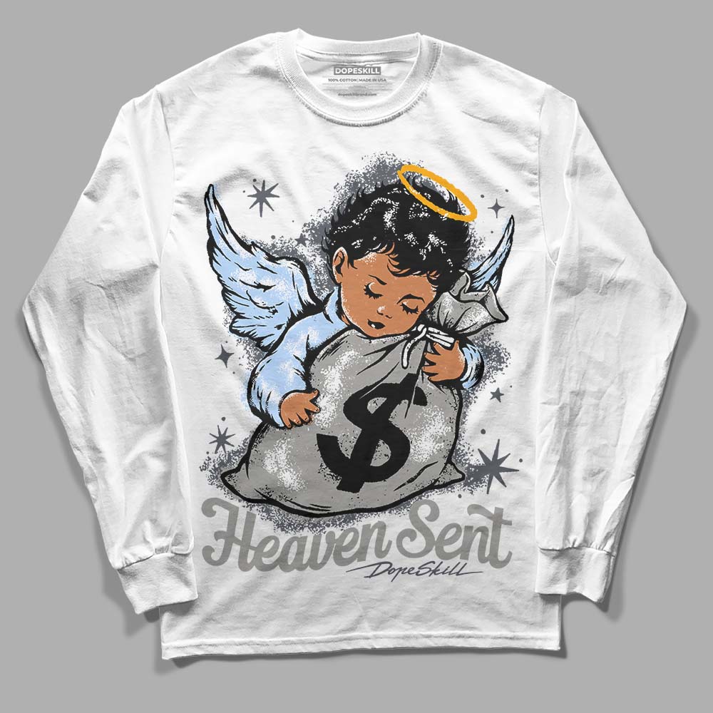 Cool Grey 11s superstreetwear Long Sleeve T-Shirt Heaven Sent Graphic