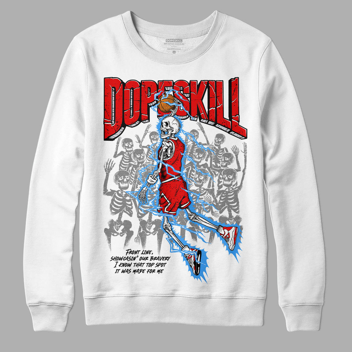 Red Cement 4S superstreetwear Sweatshirt Thunder Dunk Graphic