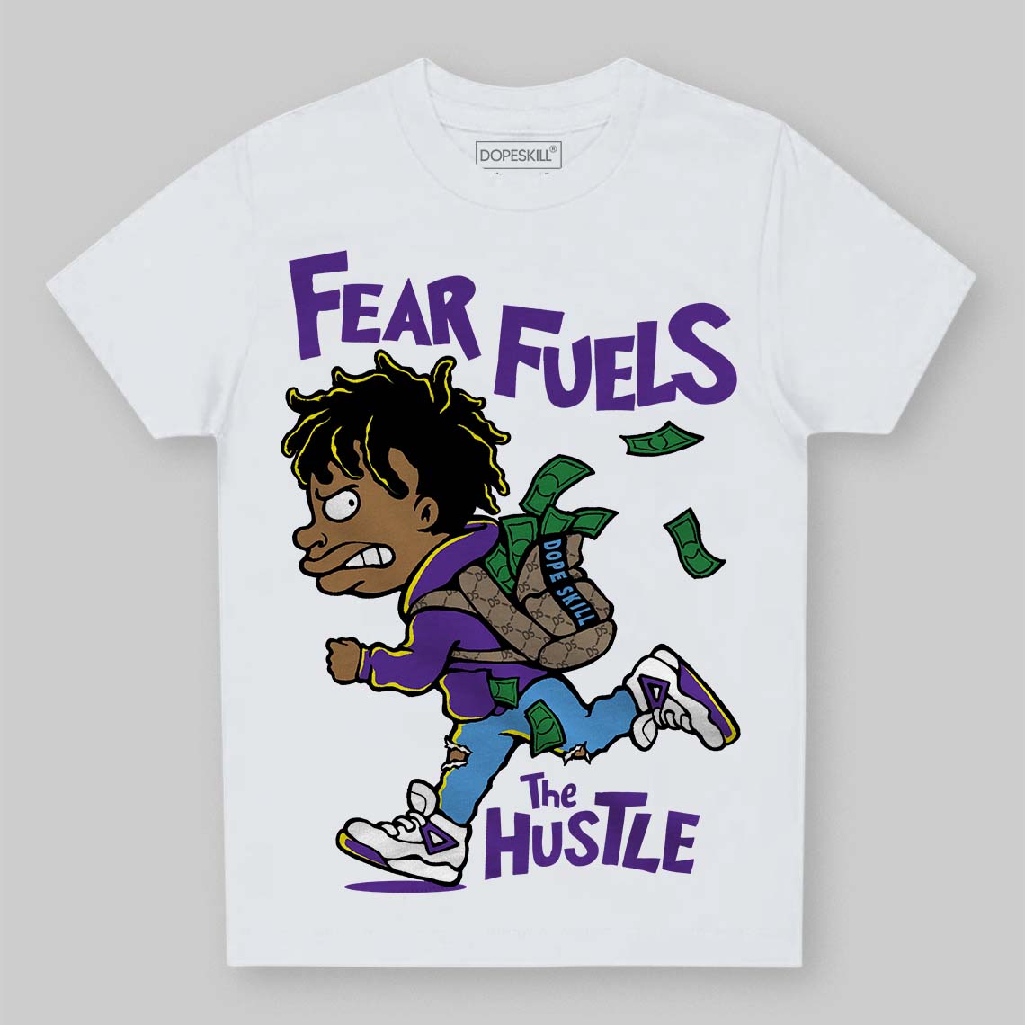 PURPLE Collection superstreetwear Toddler Kids T-shirt Fear Fuels The Hustle Graphic