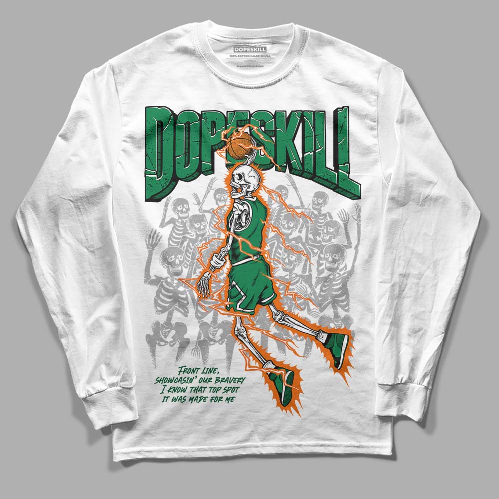 Green Collection superstreetwear Long Sleeve T-Shirt Thunder Dunk Graphic