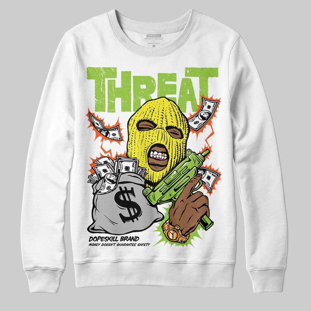 Neon Green Collection superstreetwear Sweatshirt Under Threat Graphic
