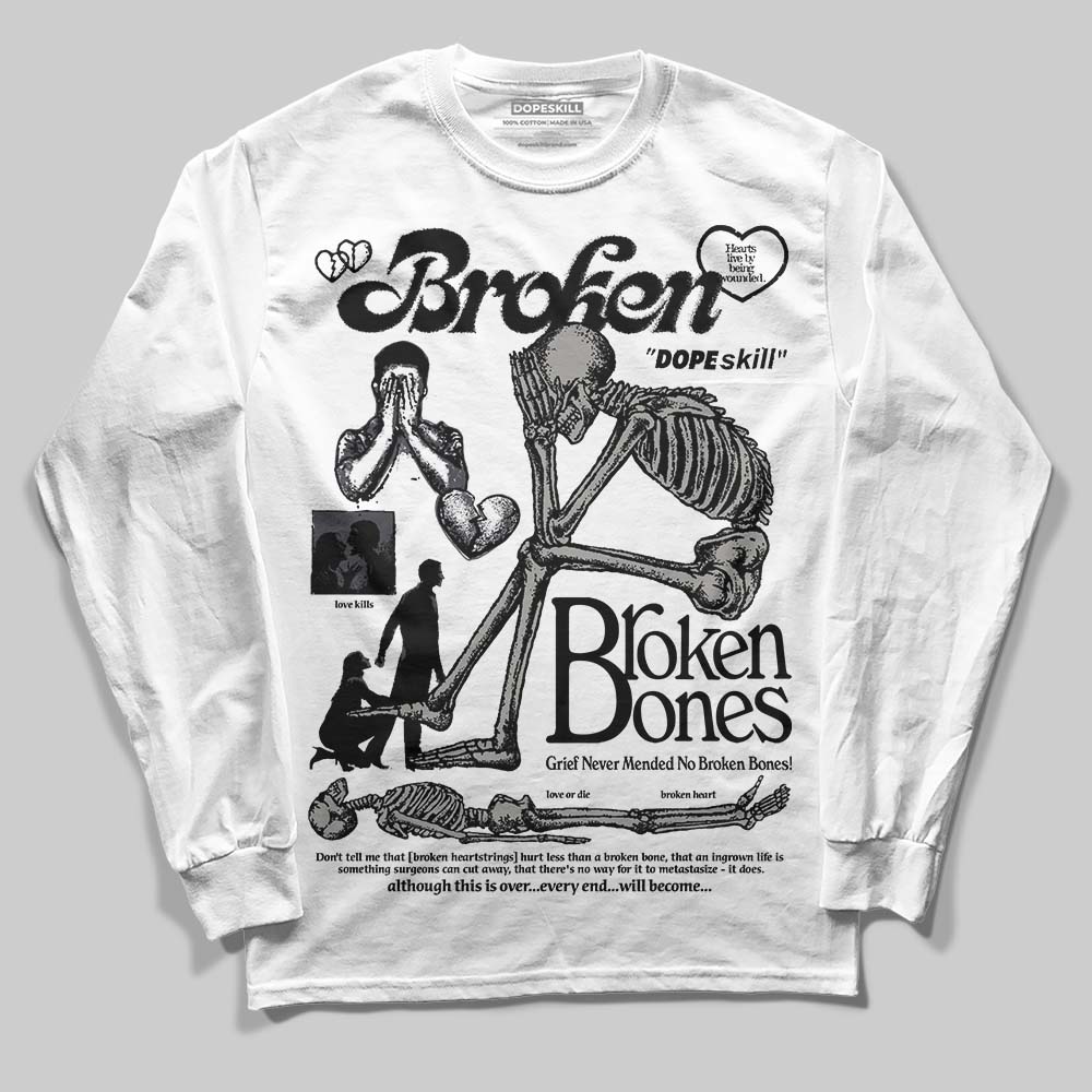 Black Cat 3s superstreetwear Long Sleeve T-Shirt Broken Bones Graphic