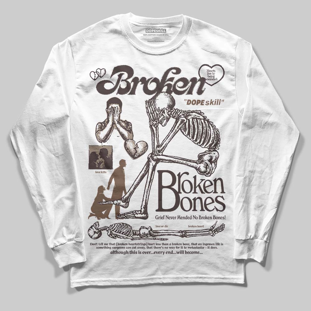 Baroque Brown 12s superstreetwear Long Sleeve T-Shirt Broken Bones Graphic