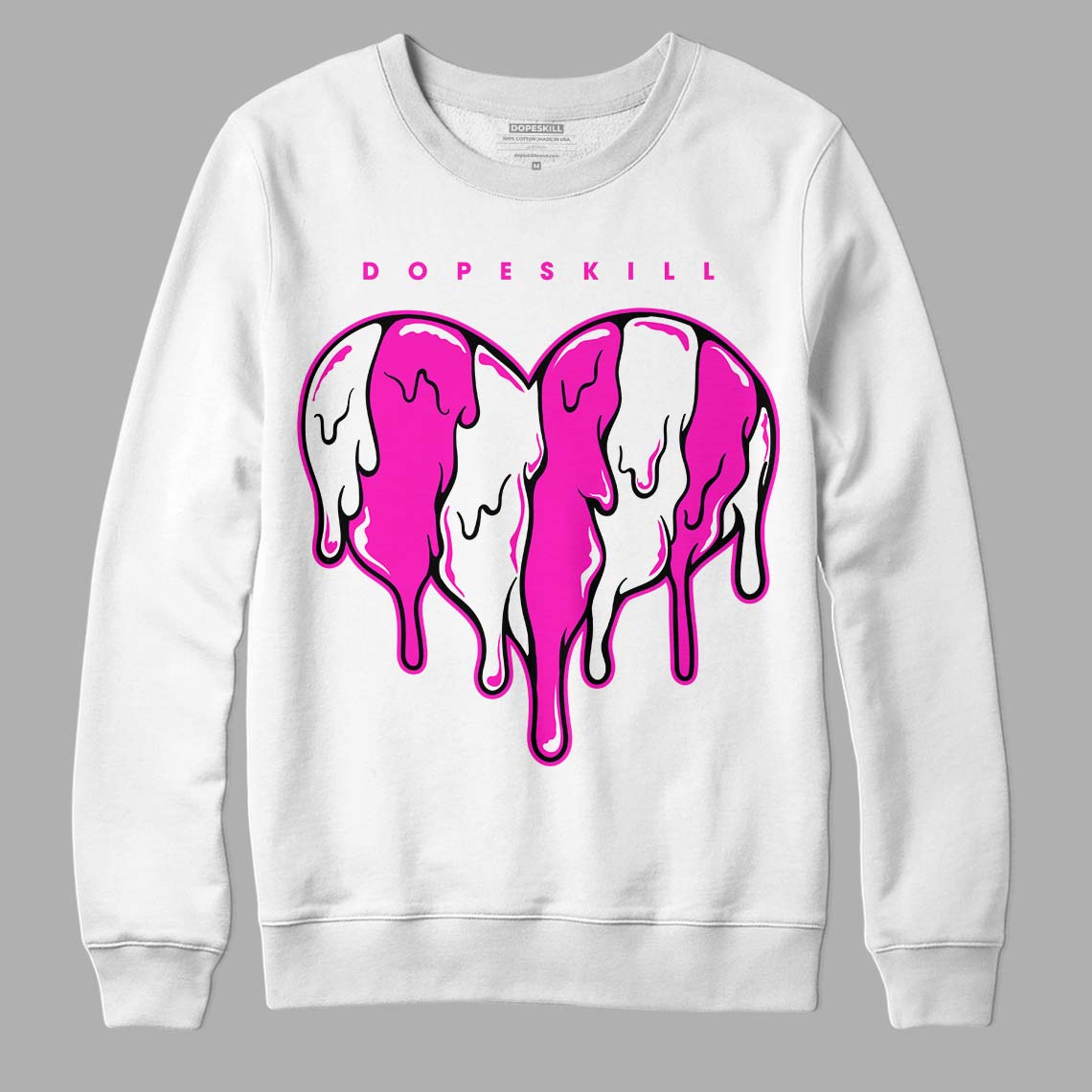 Dunk Low Active Fuchsia superstreetwear Sweatshirt Slime Drip Heart Graphic