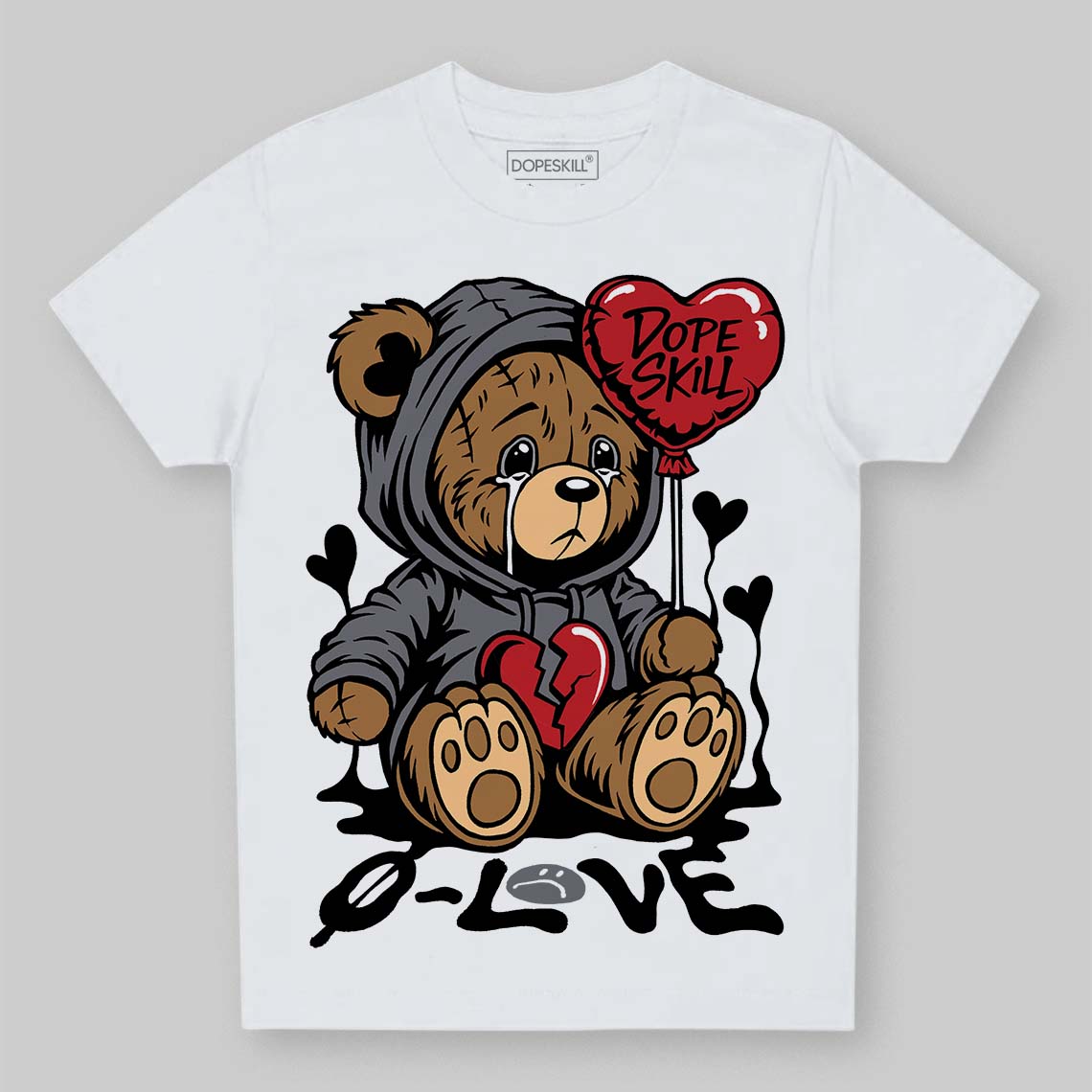 Cement Grey 3s superstreetwear Toddler Kids T-shirt Broken Bear Graphic