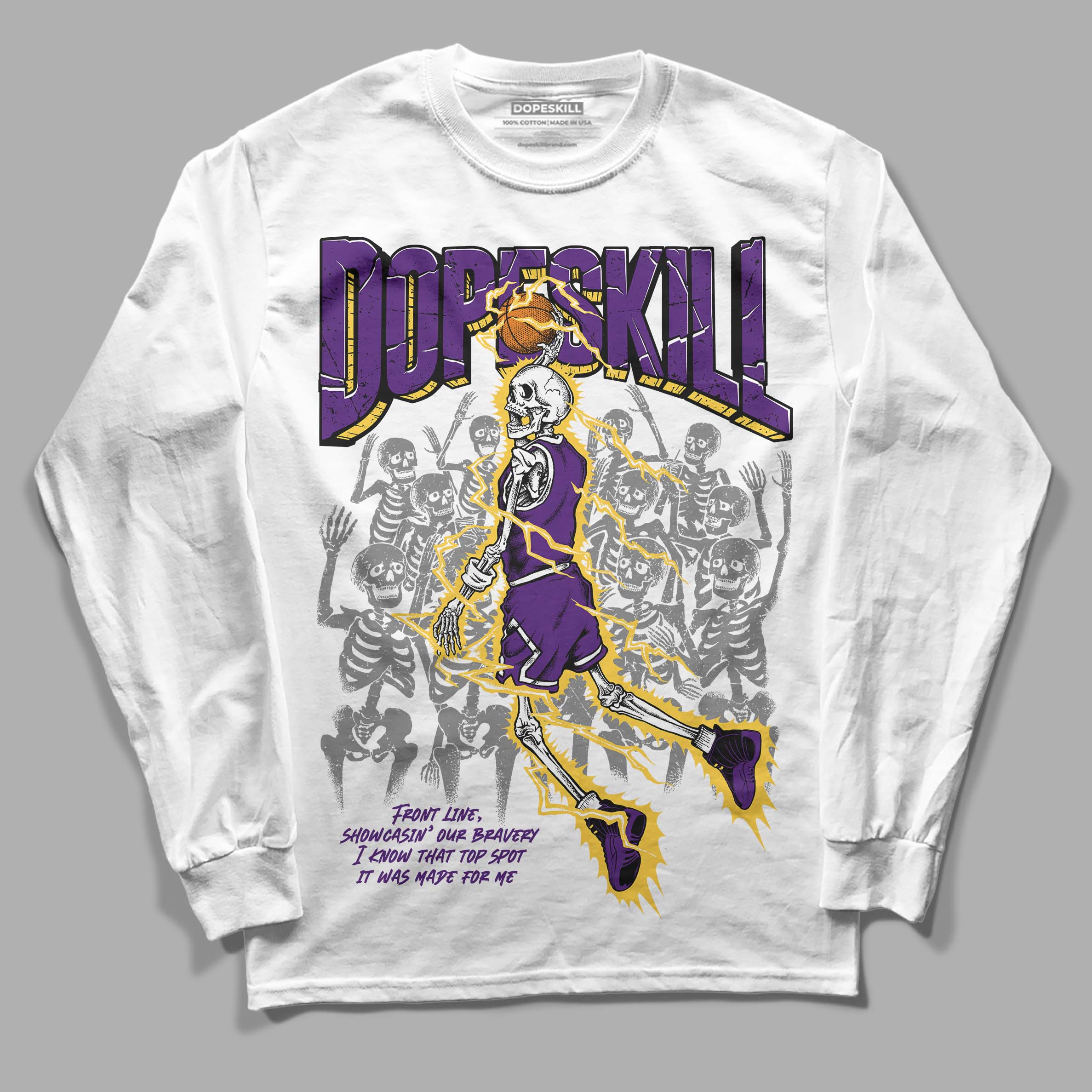 Field Purple 12s superstreetwear Long Sleeve T-Shirt Thunder Dunk Graphic