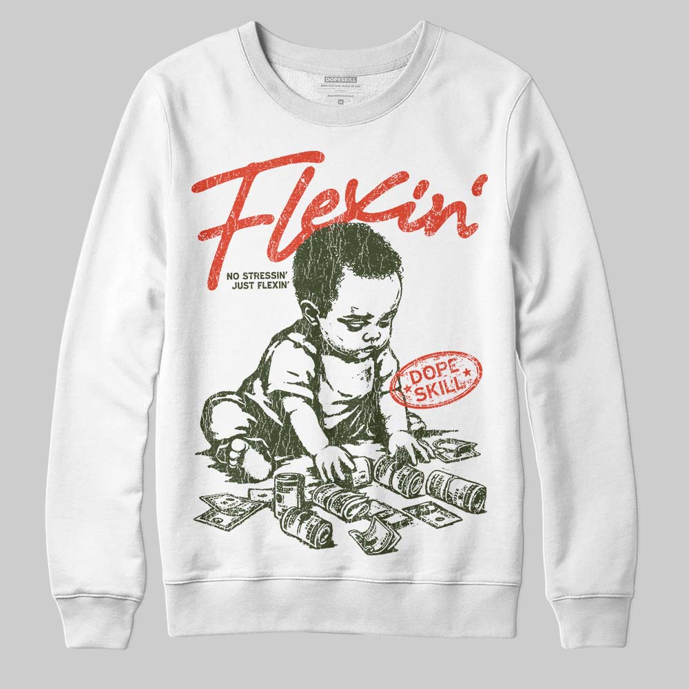 Olive Collection superstreetwear Sweatshirt Flexin' Graphic