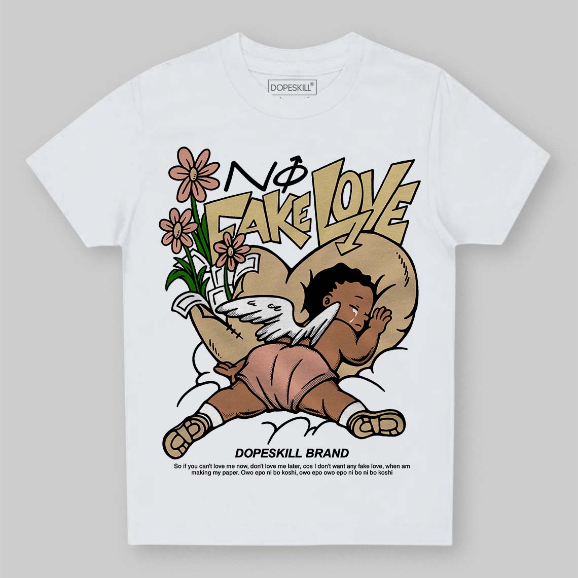 TAN Collection superstreetwear Toddler Kids T-shirt No Fake Love Graphic