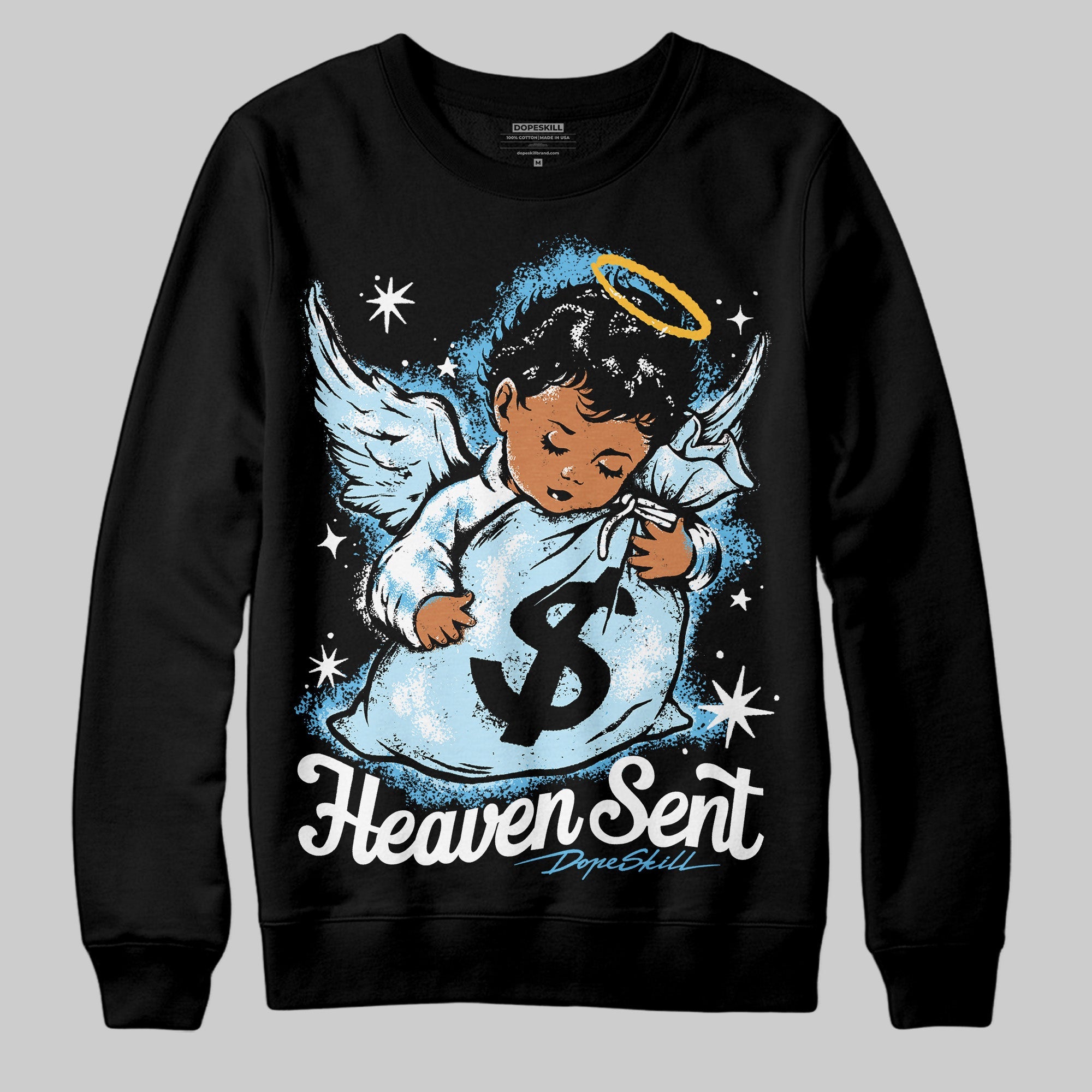 Legend Blue 11s superstreetwear Sweatshirt Heaven Sent Graphic