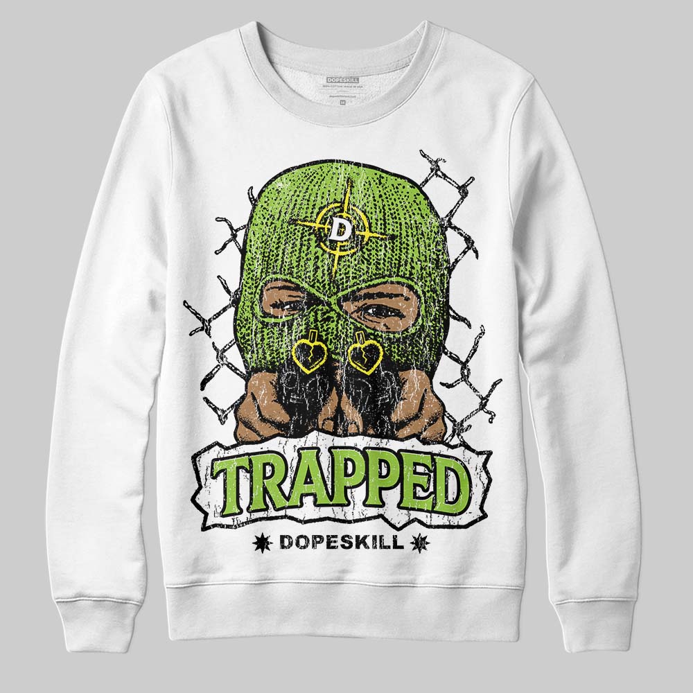 Neon Green Collection superstreetwear Sweatshirt New Trapped Graphic