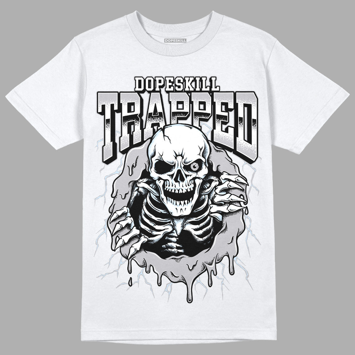 Cement Grey 11s superstreetwear T-Shirt Trapped Halloween Graphic