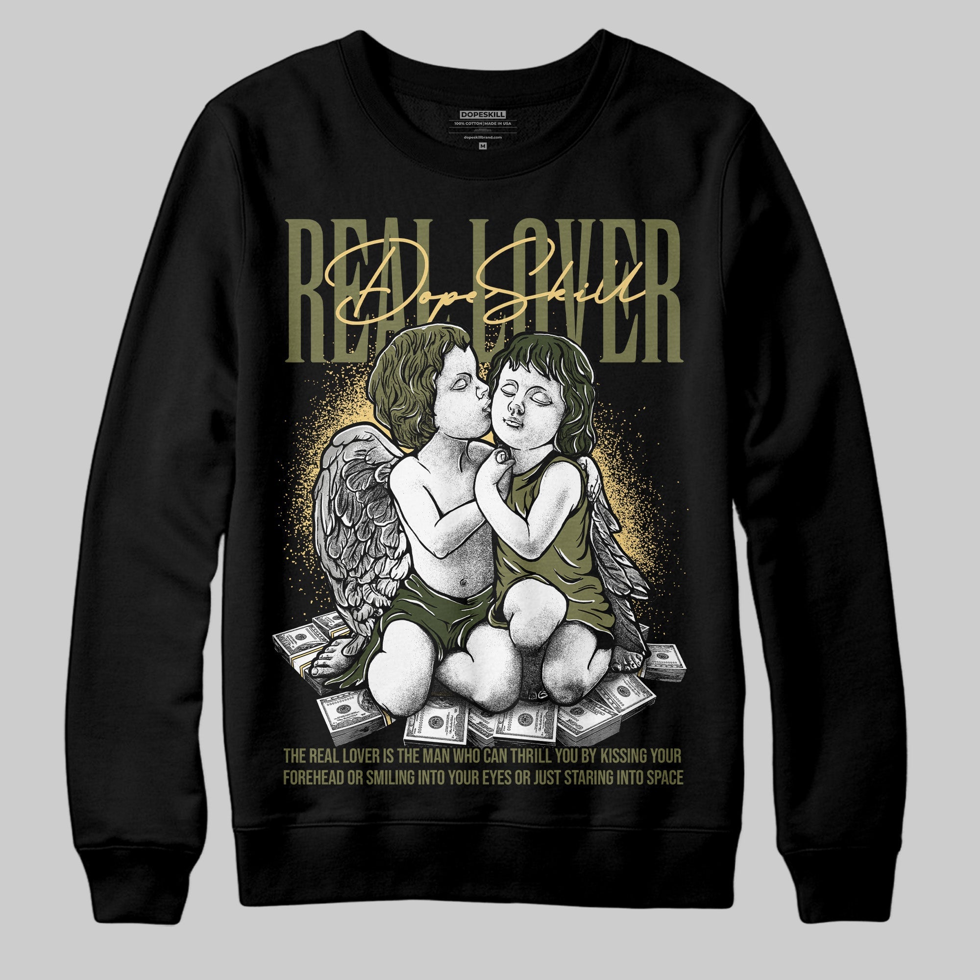 Craft Olive 4s superstreetwear Sweatshirt Real Lover Graphic