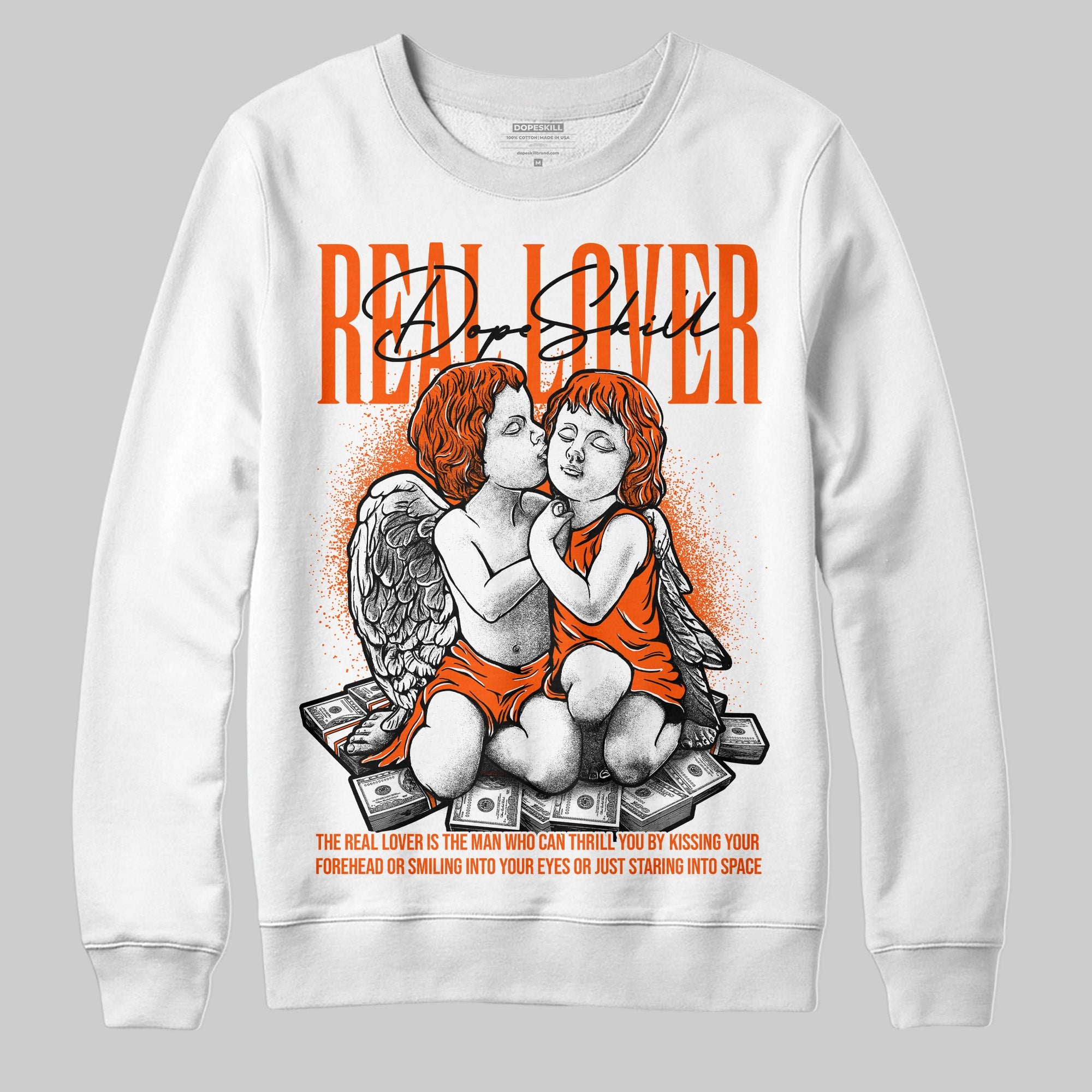 Orange Milk superstreetwear Sweatshirt Real Lover Graphic