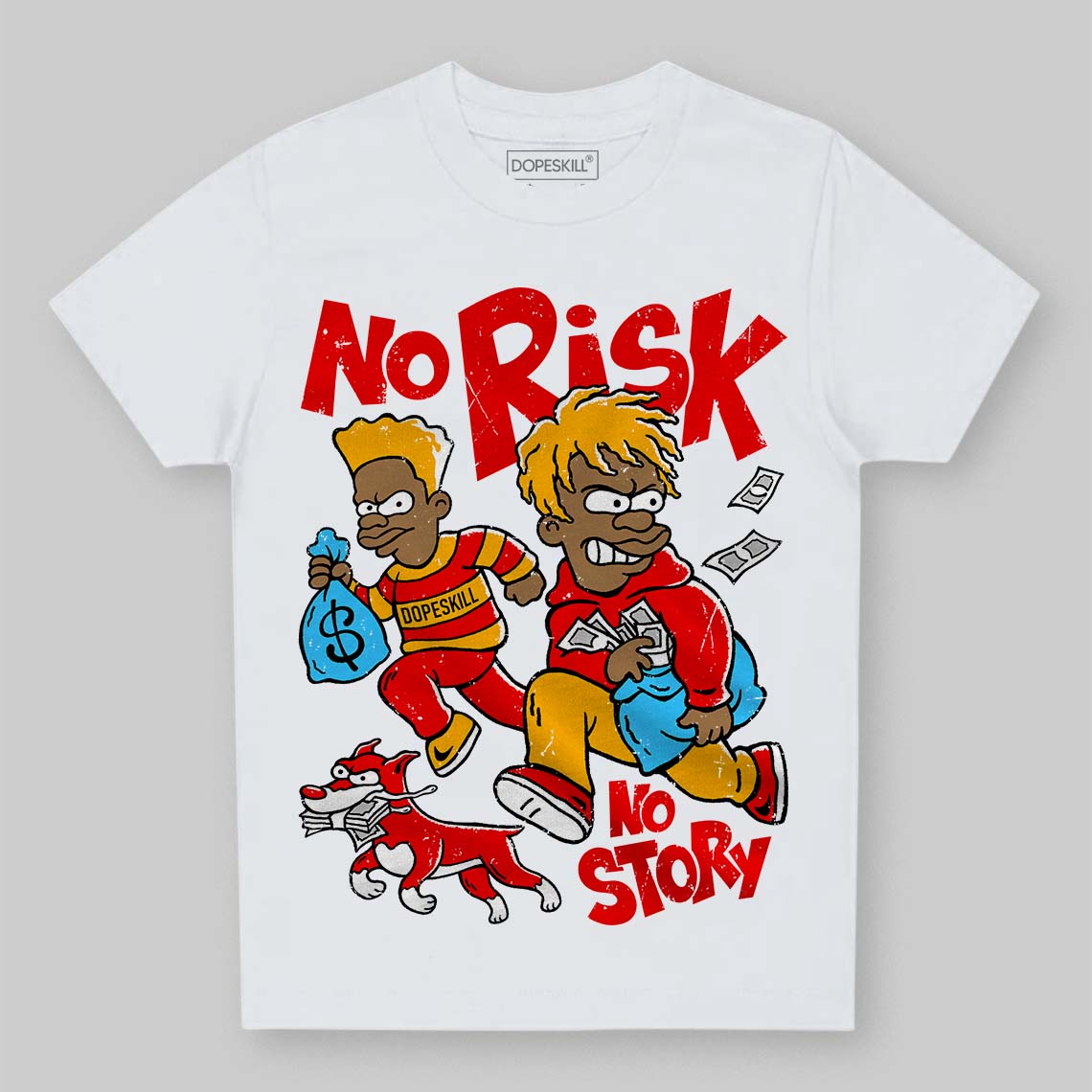 Red Collection superstreetwear Toddler Kids T-shirt No Risk No Story Graphic