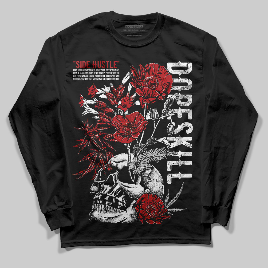Flu Game 12s superstreetwear Long Sleeve T-Shirt Side Hustle Graphic