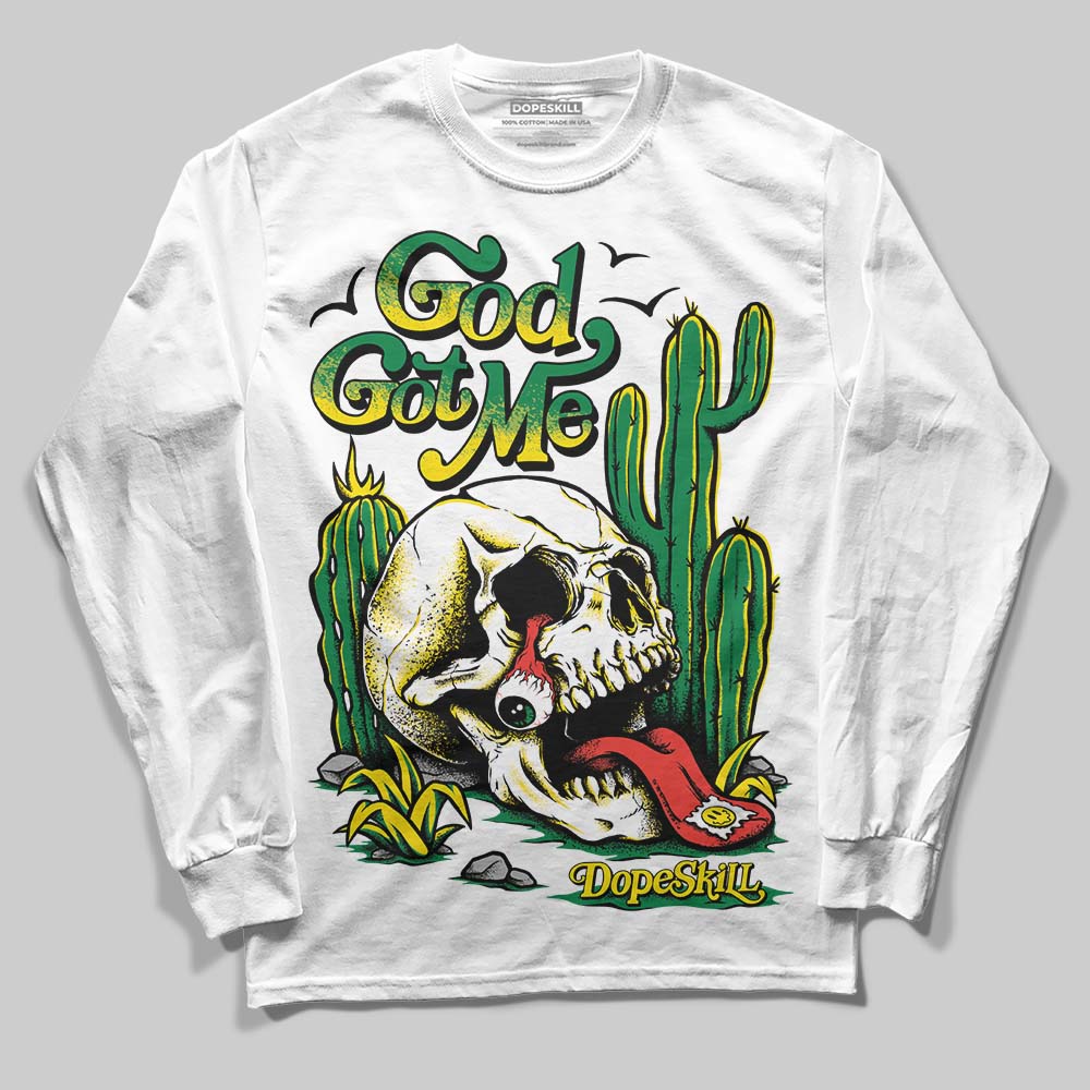 Dunk Reverse Brazil superstreetwear Long Sleeve T-Shirt God Got Me Graphic
