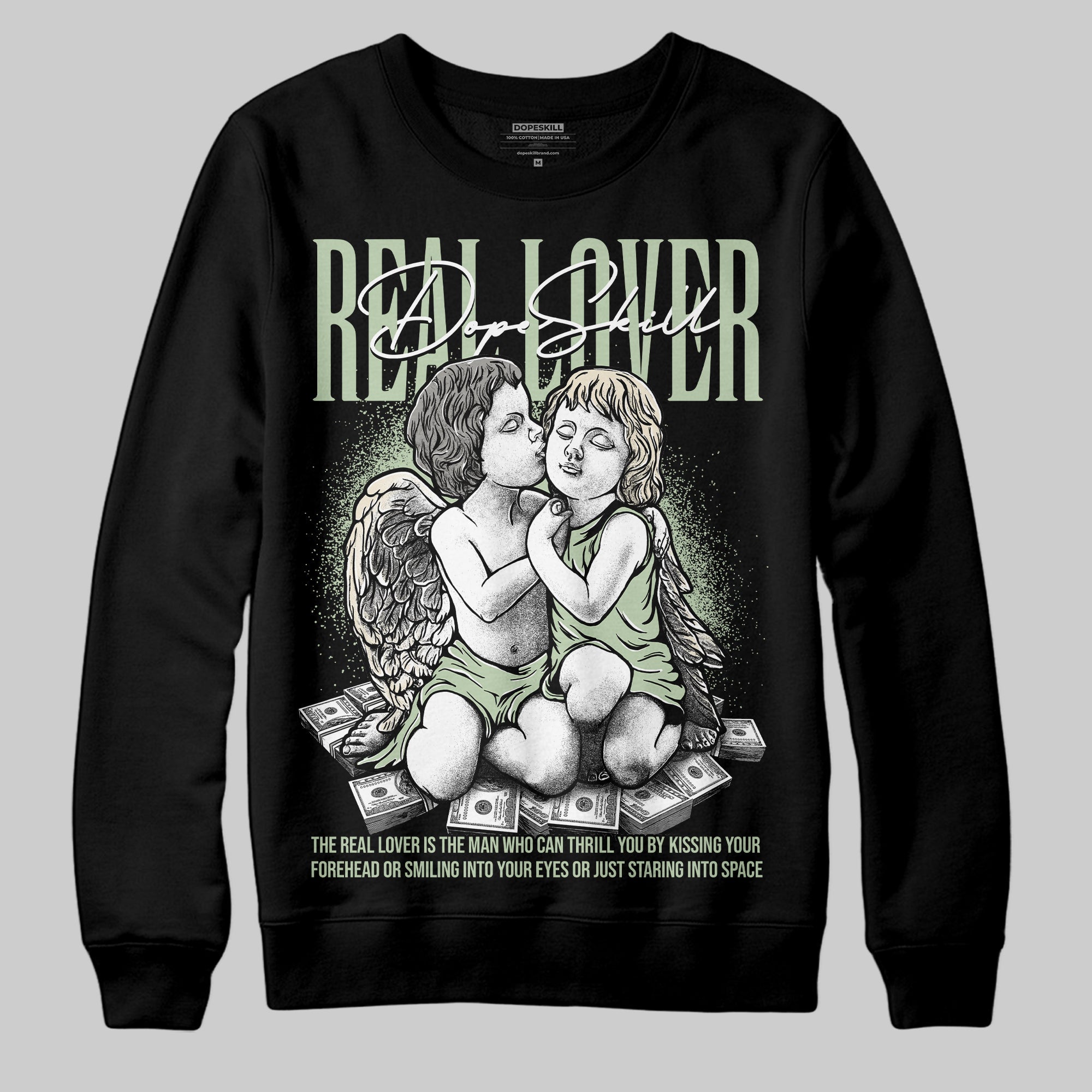 Seafoam 4s 2025 superstreetwear Sweatshirt Real Lover Graphic