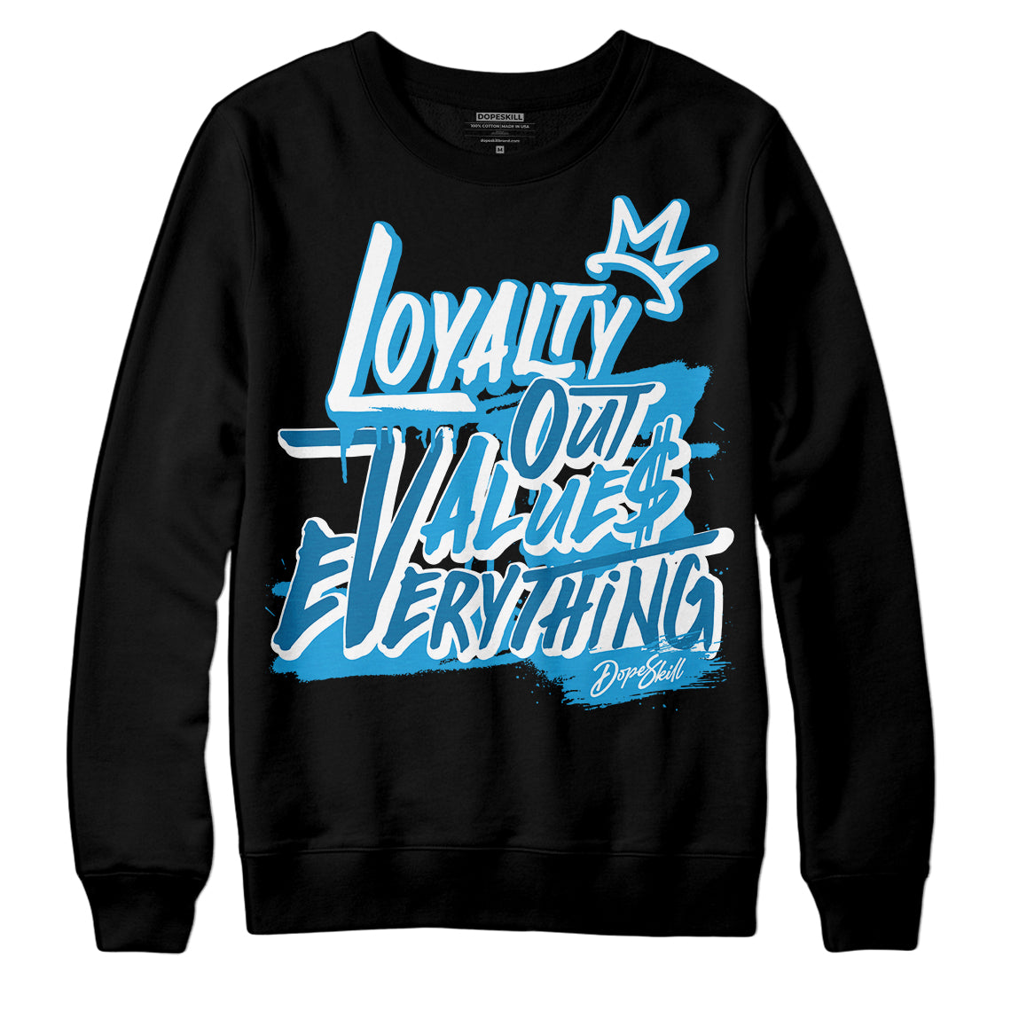 Military Blue 4s superstreetwear Sweatshirt LOVE Graphic