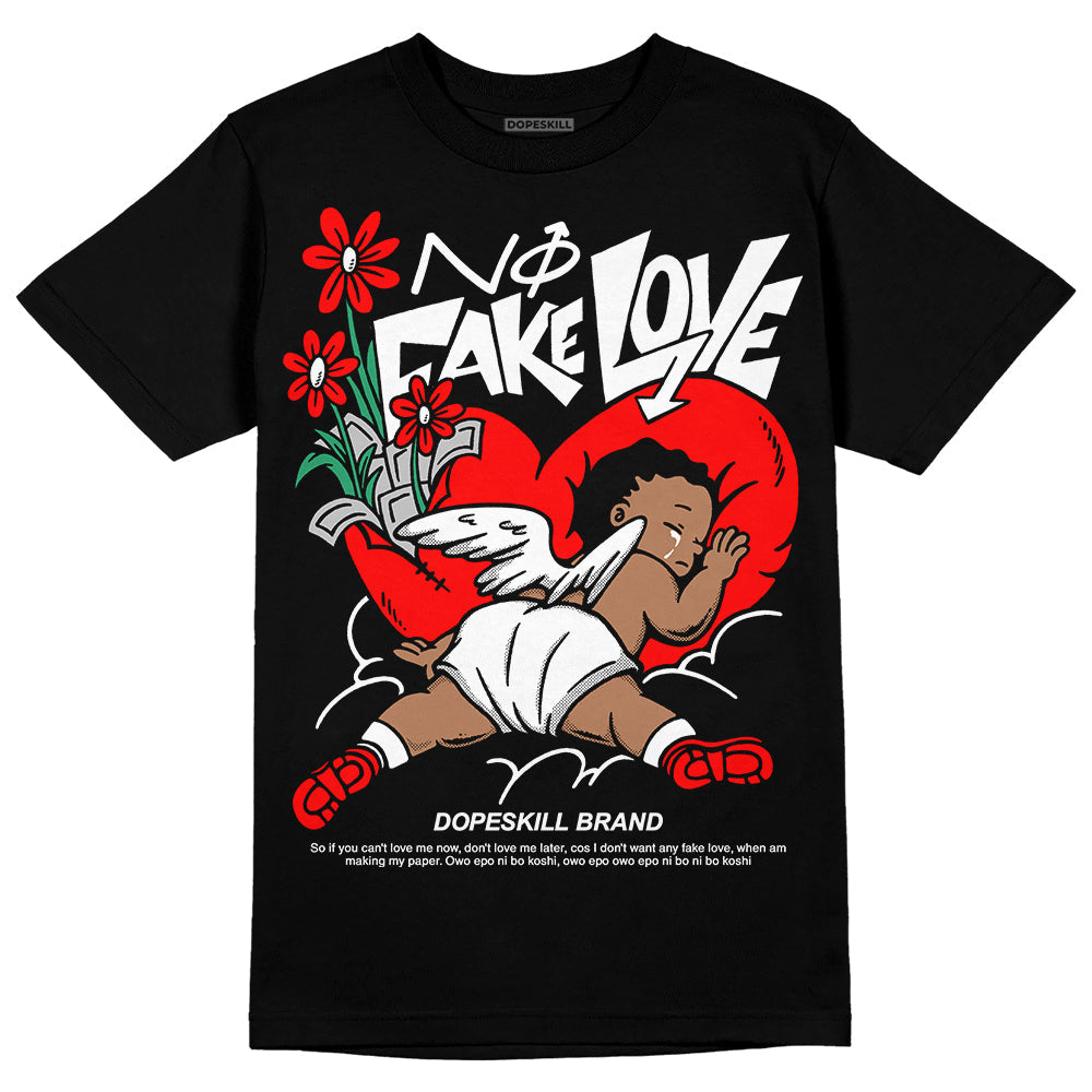 Black and White Collection superstreetwear T-Shirt No Fake Love Graphic