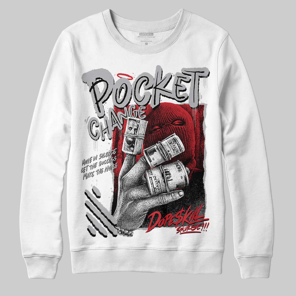 White Cement 4s superstreetwear Sweatshirt Pocket Change Graphic