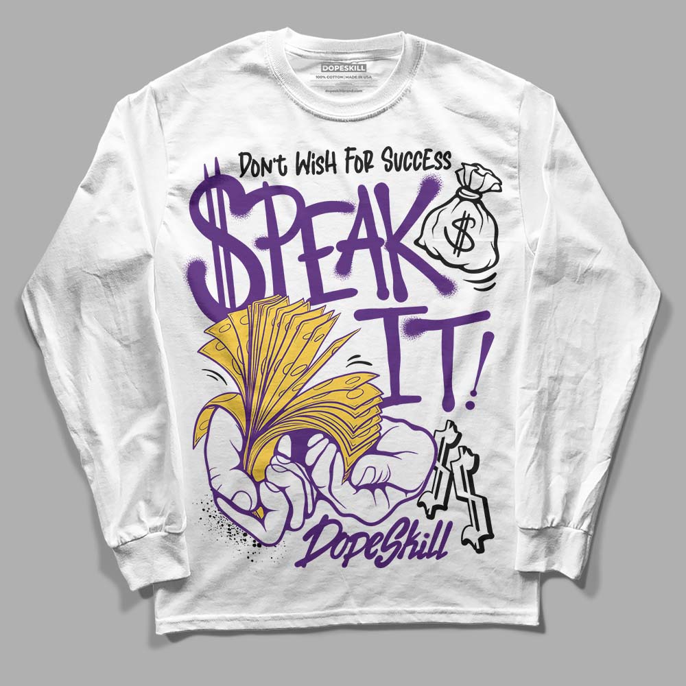 Field Purple 12s superstreetwear Long Sleeve T-Shirt Speak It Graphic