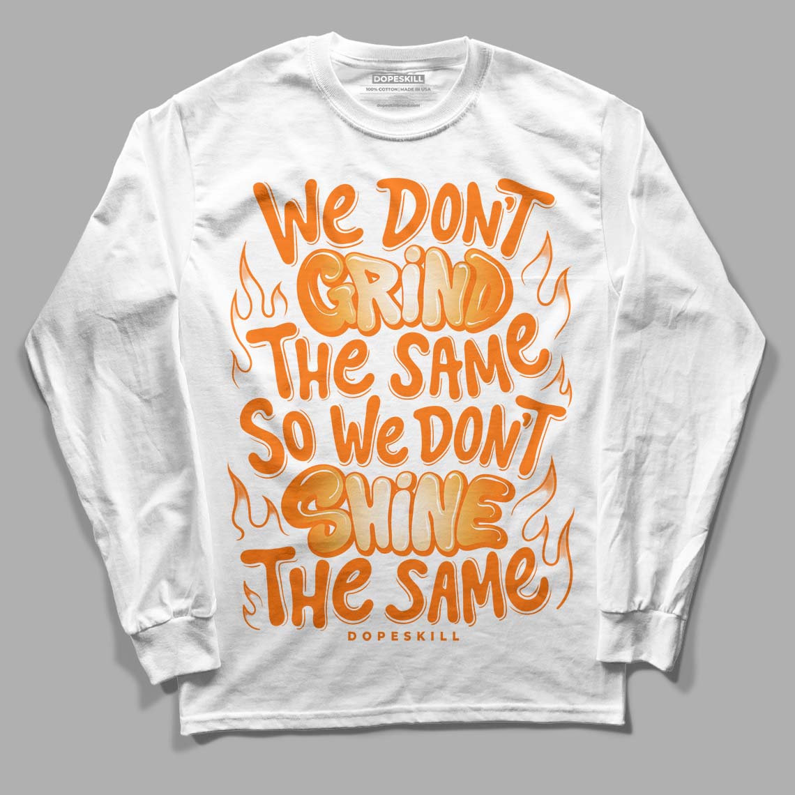 Dunk Low Magma Orange superstreetwear Long Sleeve T-Shirt Grind Shine Graphic
