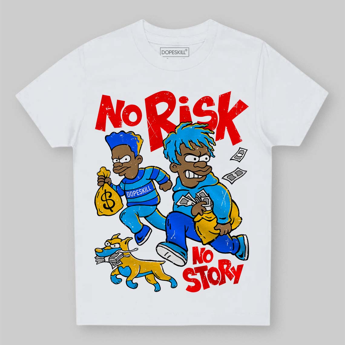 Royal Blue Collection superstreetwear Toddler Kids T-shirt No Risk No Story Graphic