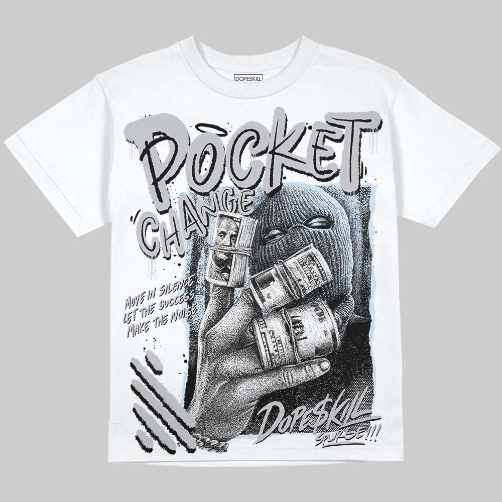 Cement Grey 11s superstreetwear Oversize Print T-Shirt Pocket Change Graphic