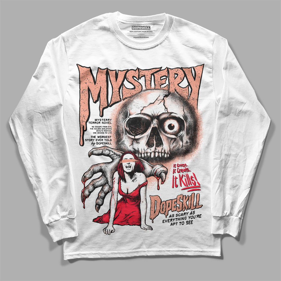 Crimson Bliss 5s superstreetwear Long Sleeve T-Shirt Mystery Ghostly Grasp Graphic
